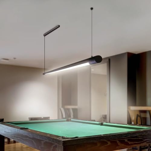 Professionelles LED Billard- und Billardtischlicht, Lichtquelle gleichmäßig verteilt und höhenverstellbar, Rotaflex, helles Weiß, 5000 K (52 Zoll)