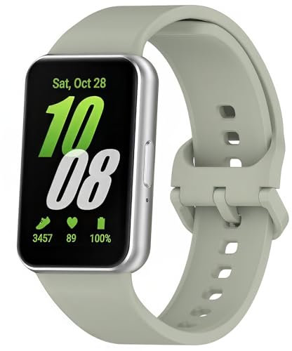 Harikiri Silikon Armband mit Samsung Galaxy Fit 3,Ersatz Weiches Silikon Sport Uhrenarmband für Samsung Galaxy Fit 3 SM-R390,Damen und Herren