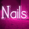 Led Neon Sign Nails Aesthetic Bedroom Wall Decor Led Lights For Bedroom Wall for Wall Decor, Personalized Neon Signs Led for Bedroom Business Logo Bar Salon Shop, Dimmable Neon Light Signs