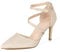 Rodawu Womens Court Shoes Pointed Toe High Heel Shoes Ankle Strap Pumps Wedding Shoes Sandals Ladies Shoes Shoes Size 4 Gold Shoes for Women
