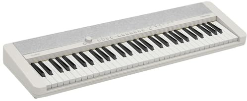 Elektronische Tastatur Für Erwachsene Elektronische Orgel 61 Tasten Modische Elektronische Tastatur Digitalpiano 61 Verschiedene Klangfarben Level 3 Kraftsensor(Ivory)