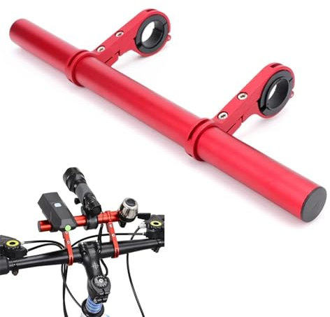 Fahrradlenker Erweiterung 30cm Fahrradlenker Extender Aluminiumlegierung Mit Alu-Unterlegscheibe Für Tacho Mountainbike Taschenlampe