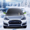 Yootiko Frontscheibenabdeckung Winter，Frostschutz Auto Frontscheibe，Magnetische Windschutzscheibe Auto 6 Magnet ，Wasserdicht Schutzhülle Halbgarage Abdeckung Schneeschaufel für EIS Schnee Frost Sonne