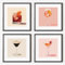 MJ-GRAPHICS® Quadratisch Poster Set Cocktails Poster Aperol Bild Espresso Martini Deko Negroni Kunstdruck Wandbild Retro Drinks Martini Negroni Espresso Aperol Vintage Poster - 20x20 cm Ohne Rahmen
