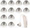 12 Pack Hearing Aid Domes for Phonak, 10MM Soft Silicone Open Domes Sound Amplifier Ear Pieces Washable Earbud Tips Replacement Hearing Aid Accessories for Phonak Signia Oticon