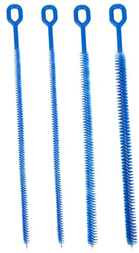 BOXOB 4pcs Straw Cleaner Brushes for Stanley, 12.4in Plastic Extra Long Full Bristles Coverage Reusable Cleaning Accessories for Bottles Glass Pipe Sippy Cup(0.31in+0.39in+0.47in)