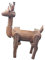 HEMOTON Deer Shaped Mini Plant Holder Creative Succulent Pot for Home and Office Decor Durable Wooden Flower Box present for Friends and Family Space Saving Design