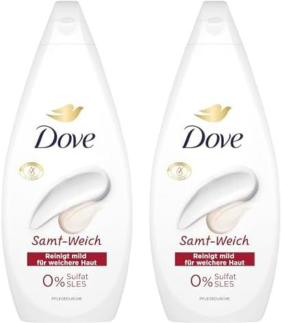 Dove Pflegedusche Samt-Weich 720ml (Packung mit 2)