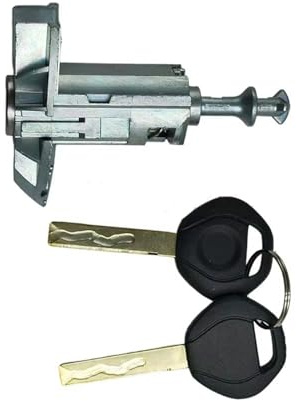 Actionneur de Serrure de Porte de Voiture pour BMW E53 pour X5 2000-2006 pour X3 E83 2003-2010, Barillet de Serrure de Porte côté conducteur Gauche avec 2 clés 5121 7 035 421 51217035421