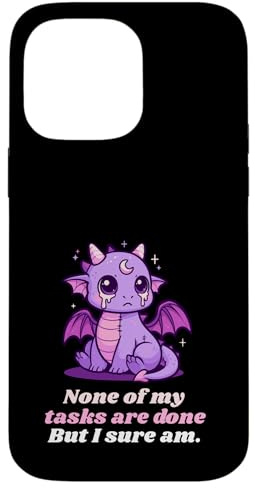Pastel Goth Creepy Funny Dragon Kawaii Anime Case for iPhone 14 Pro Max