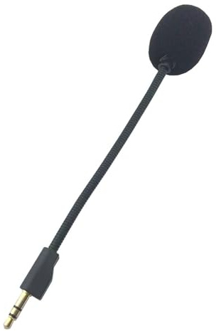 CAZSTYK Game Mic Boom Ersatz für Gamings Headsets, Mikrofone Boom mit Abdeckung Mikrofone Ersatz Mic