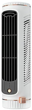 Ventilador de refrigeración portátil de aire acondicionado, ventilador sin aspas actualizado 2026 con 3 velocidades y pantalla táctil LED, enfriador de aire de carga USB de velocidad ajustable para