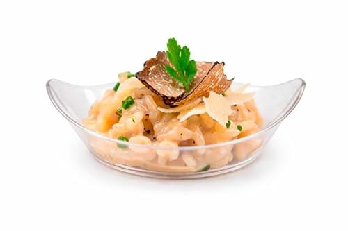Majillux 50 Coppette Gelato Trasparenti da 40 ml per Dessert e Buffet | PS Rigido | Riutilizzabili | Per Gelato, Mousse, Tiramisù e Degustazioni Fredde | Lavaggio a Mano