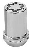McGard 25257 Chrome Tuner Style Cone Seat Wheel Locks (M12 x 1.5 Thread Size) - Set of 4