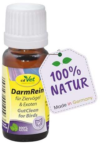 cdVet DarmRein 10ml – Ergänzungsfuttermittel für Ziervögel & Exoten mit natürlichen Kräuterextrakten