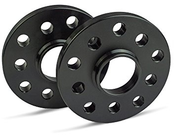 SCC Spurverbreiterung 12125W - schwarz eloxiert - LK: 120/5 NLB: 72,6 - 15mm - 2 Stück