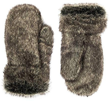 Futrzane Alaskan Fäustlinge - Fellhandschuhe Damen - Handschuhe Winter mit Fell (Asche Alaskan)