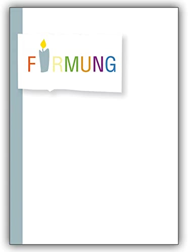 Kartenkaufrausch Helga Bühler Im 5er Set: Reduzierte, schöne Glückwunschkarte zu Firmung