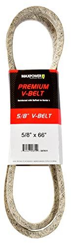 MaxPower Keilriemen 347611, kevlar verstärkt, 5/8 x 66 - 5L660 - Aussenlänge L(a) 1670 mm, Beige