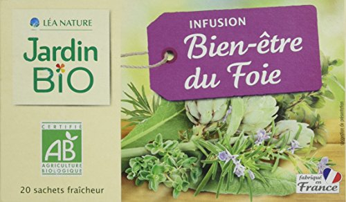 Jardin BiO Infusion Bien-Être du Foie 20 Sachets 28 g - Lot de 4