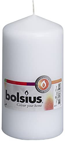 Ivyline 103616180144 Kerze, Pillar Candle 130 x 70, weiß, Stück: 1
