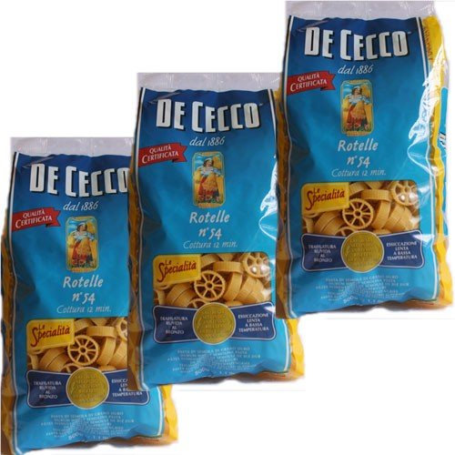 3x De Cecco Nudeln 'Rotelle' n.54, 500 g