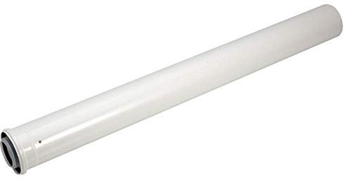 Viessmann 7373224 Vitodens SC 1 Metre Flue Extension Pipe, White and Black
