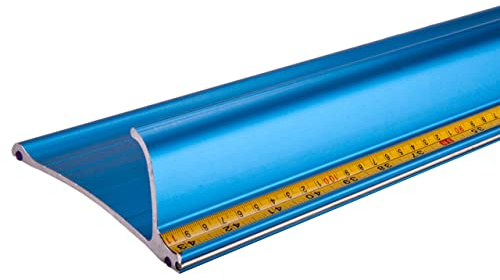 31 inch Aluminum Metal Big Foot Safety Ruler for Vinyl Cutting Trimming w/Stainless Steel Edge