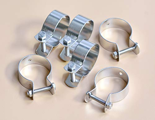 Zaun-Nagel Schellen Ø 42 mm Edelstahl - Paket á 6 Stk.