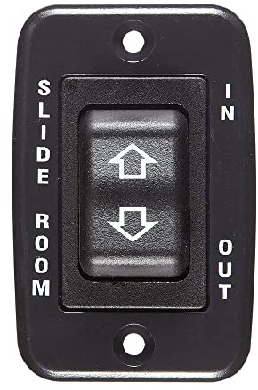 RV Designer S141 Interrupteur moulé à glissière, 20 ampères continues, 40 ampères de crête, noir, CC électrique, 5,8 cm