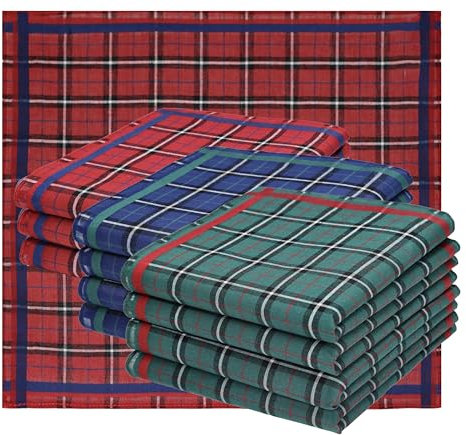 Betz 12 Stück Damen Stoff Taschentücher Paloma 3 Größe 30x30 cm 100% Baumwolle Farbe Dessin 9