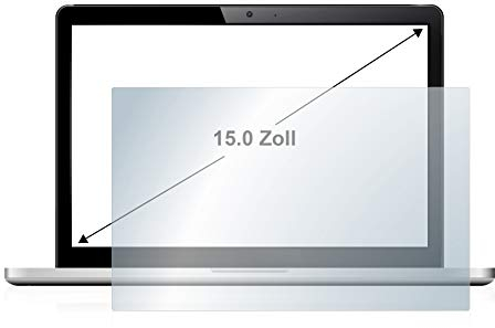 BROTECT 15 Entspiegelungs-Schutzfolie für Notebooks mit 15,0 Zoll (38.1 cm) [305 mm x 228 mm, 4:3] Displayschutz-Folie Matt, Anti-Fingerprint