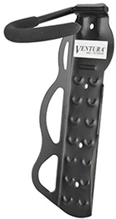 FISCHER Fahrrad Wandhaken, bis zu 20kg, Fahrradwandhalterung, Fahrradhalterung, Schwarz