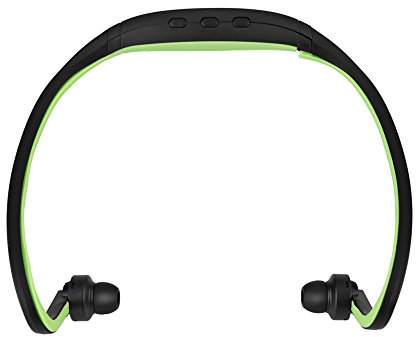 fosa Cuffie Bluetooth Senza Fili, Auricolari Sportivi Leggeri Tecnologia Bluetooth 4.1 Chiamate a Mani libere Supportano la Scheda 32G TF per telefoni cellulari/Laptop/PC/Tablet.(Verde)