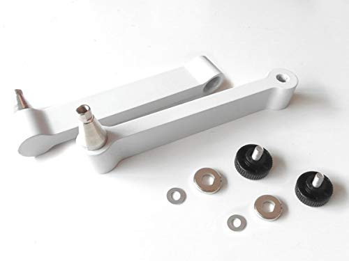 Drall 2 x Ersatzarme weiß oder Erweiterung für Wandhalterung 'L52W' Verlängerung Verlängerungsarm Modell: VA2W