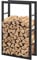 [en.casa] Kaminholzregal 60x100x25cm Brennholzregal Feuerholzregal Holzhalter
