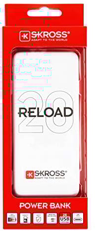 Skross Reload 20 Powerbank (Extra Battery) 20000 mAh Li-ion White Status Display