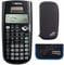 TI-36 X Pro Texas Instruments Schulrechner, CalcCase Schutztasche und Zirkelset