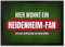 trendaffe - Hier wohnt EIN Heidenheim-Fan Fußmatte mit Rasen Motiv Fußball Stadion Ball Tor