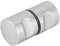 Bouton de porte de douche Aigid, bouton de poignée de traction chromé en alliage d'aluminium pour quincaillerie de porte en verre de douche à la maison(#3)