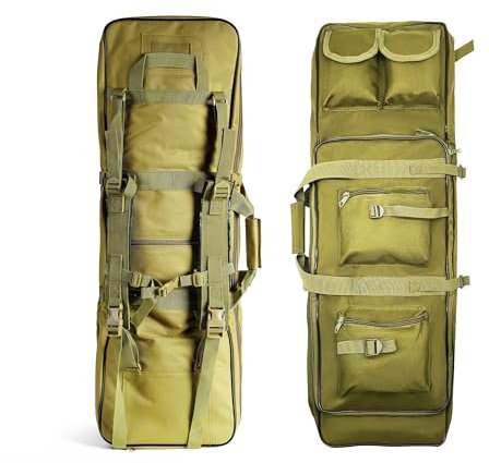 Jaegvida Gewehr Weichkoffer Soft Case für Militärische Jagd Gewehr Tasche für Doppelte Schrotflinte (Grün, 82.5CM)