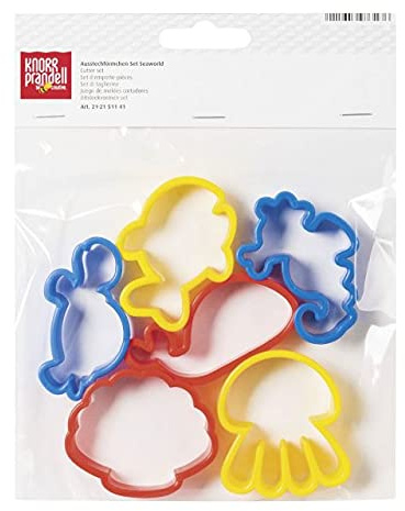 Knorr prandell Kunststoff-Ausstechformen-Set (6-teilig) Meer, Modelina, Kreativitätsschule