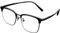 DAUCO Titan Metall Frame Brille Ultraleichte Brille Brillenfassung Herren ohne stärke Herren