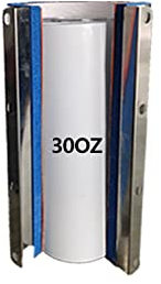 RIACHROW tumbler heat press 30 oz attachment (silver)