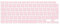 Digi-Tatoo Film de Protection du Clavier，Compatible avec Le Clavier MacBook Air 13 Pouces avec M1 Chip (A2337) en 2021/MacBook Air 13 Pouces en 2020(A2179), AZERTY French Layout,Silicone Couleur Rose