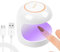ANGNYA Mini Secador de uñas portátil para esmalte de gel, Mini Lámpara de Secado Rápido USB, Lámpara de uñas LED UV, para Niñas y Mujeres, para el Hogar y el Salón de Manicura (Blanco) …