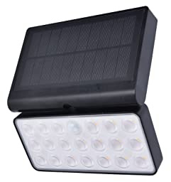 Solar Außenwandleuchte Tuda,Smart Home Außenlampe m.Bewegungsmelder,dimmbare Außenleuchte,Wandlampe aus Aluminium in Schwarz,App-Steuerung,kompatibel mit Alexa/Google,Wlan,einstellbare Lichtfarbe…