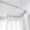 Gardinenschiene Gebogene Vorhangschiene Weiß, Heavy Duty Biegbare Decke Wand Mount Room Divider, Flexibles Schienensystem Für Privatsphäre, Etagenbett, Dusche, Krankenhaus ( Color : Ceiling Mount , Si