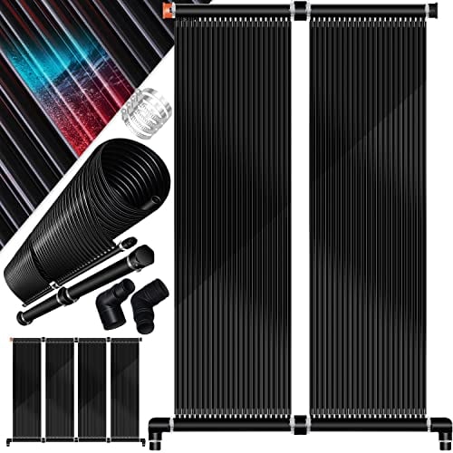KESSER® Calentador Solar para Piscinas, Calentador de Agua, Calentador Solar para Piscinas l Se Puede Ampliar según Las Necesidades l Plástico Resistente a los Rayos UV, 108 x 73cm