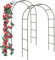 Forever Speed Arco per rose da giardino, traliccio per rose in acciaio verniciato a polvere, decorazione e decorazione da giardino, resistente alle intemperie, verde (2 pezzi)